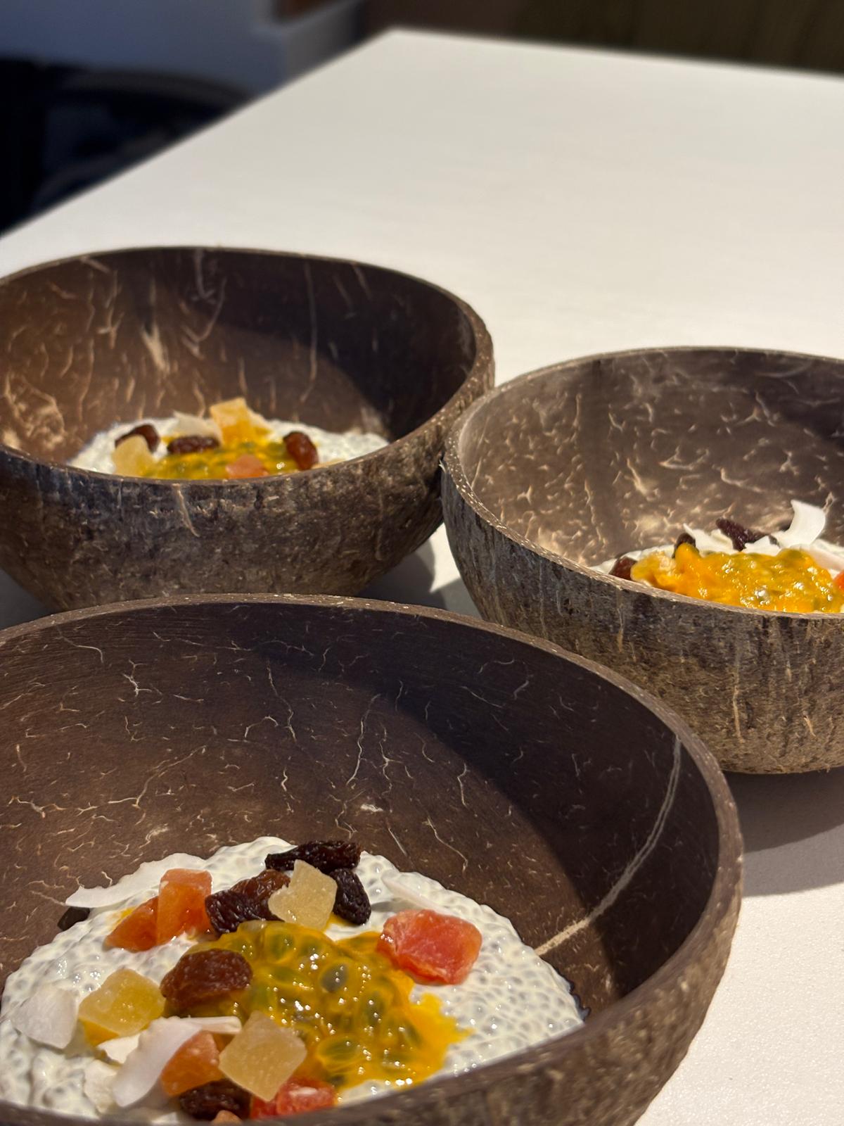 Elegant plated dessert