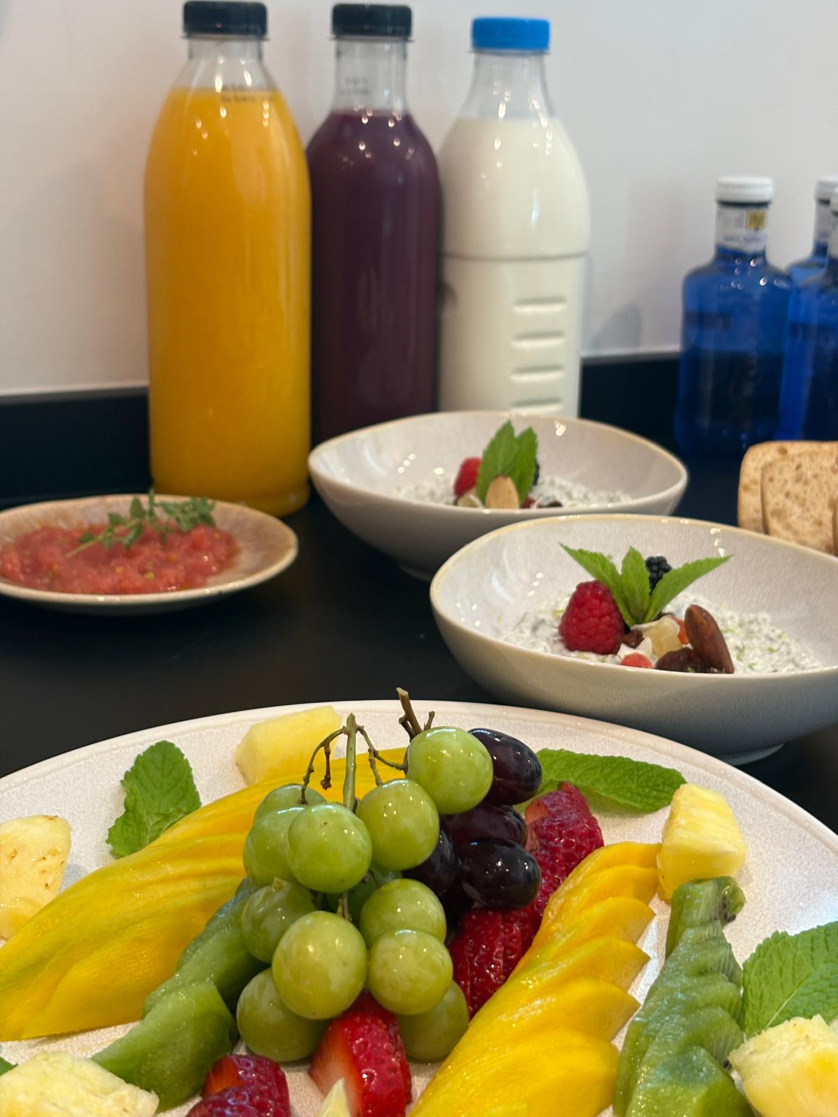 Artfully presented appetizers