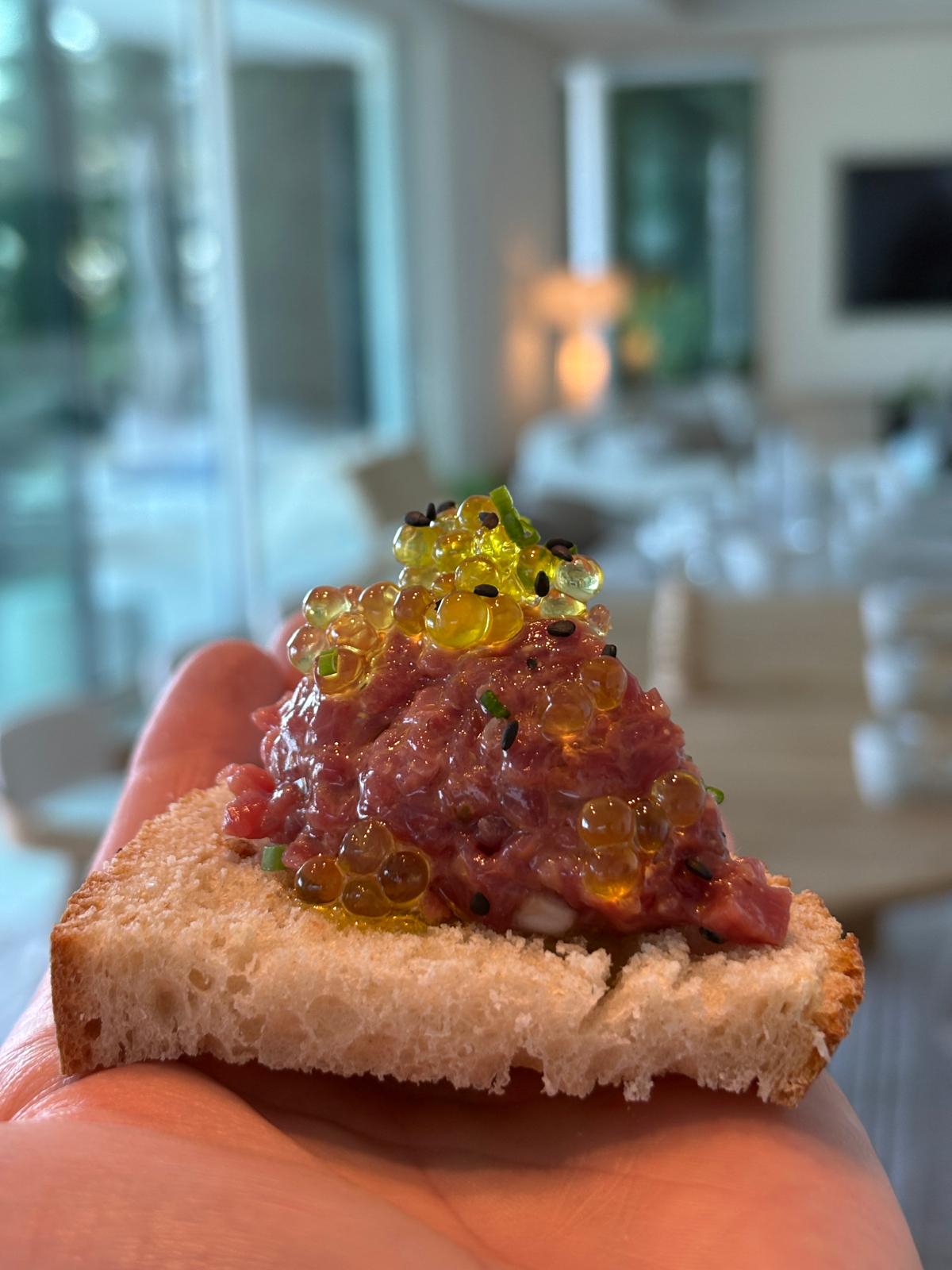 Luxury villa dining experience